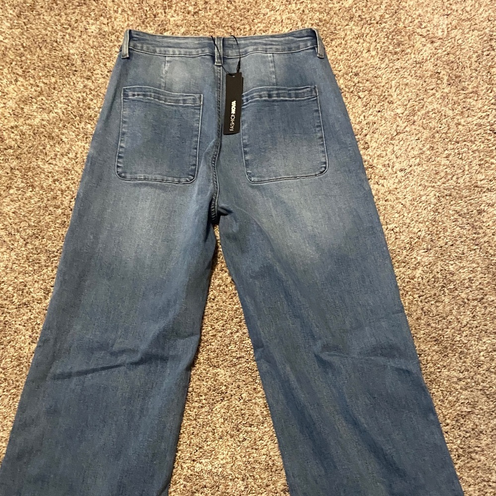 Fashion Nova Blue Flare & Wide Leg Jeans